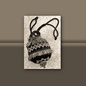 Grownup Fable Beaded Pouch Bag with Fringe